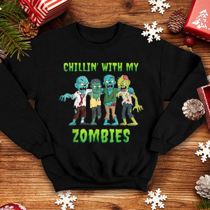 Top Chillin With My Zombies Halloween Boys Kids Funny shirt fa7c01d5 top chillin with my zombies halloween boys kids funny shirt 4 - Top Chillin With My Zombies Halloween Boys Kids Funny shirt