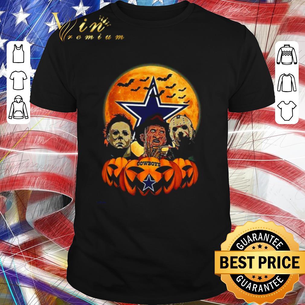 Pretty Dallas Cowboys Michael Myers Freddy Krueger and Jason Voorhees Halloween shirt