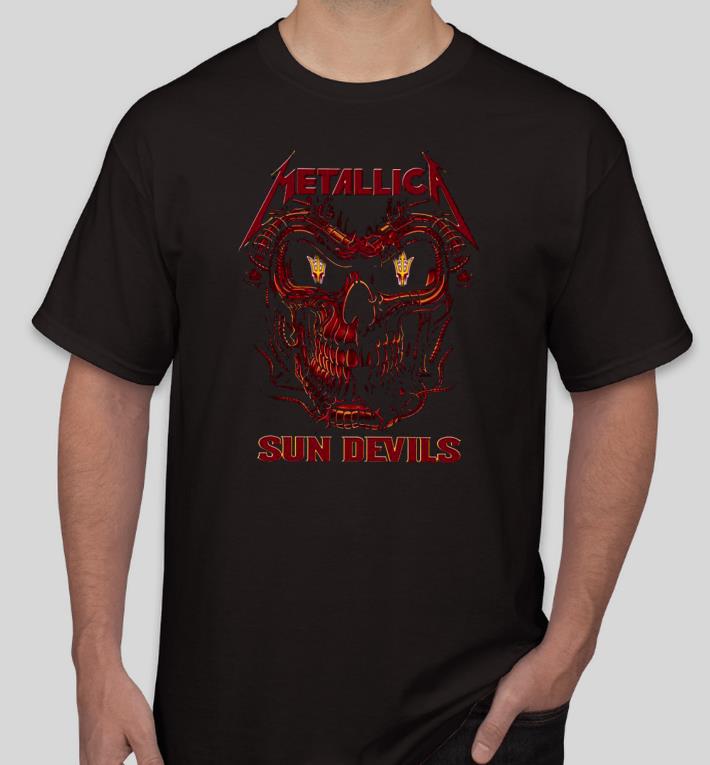 307ea089 nice skull metallica arizona state sun devils shirt 4 - Nice Skull Metallica Arizona State Sun Devils Shirt