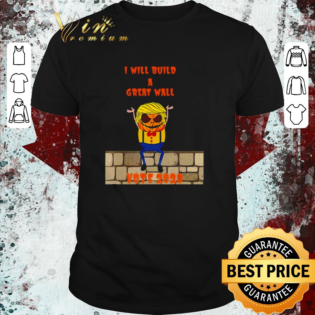 Nice Trumpkin Wall Halloween Vote 2020 shirt