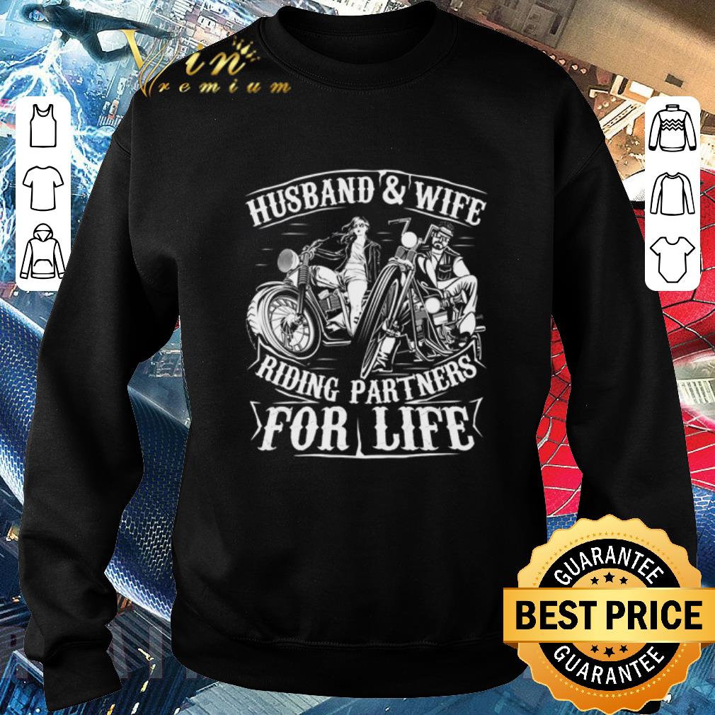 4663ab66 premium motorbike husband and wife riding partners for life shirt 4 - Premium Motorbike husband and wife riding partners for life shirt