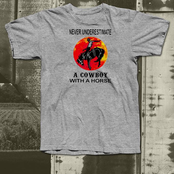 545a293b nice never underestimate a cowboy with a horse moon halloween shirt 4 - Nice Never underestimate a cowboy with a Horse moon Halloween Shirt