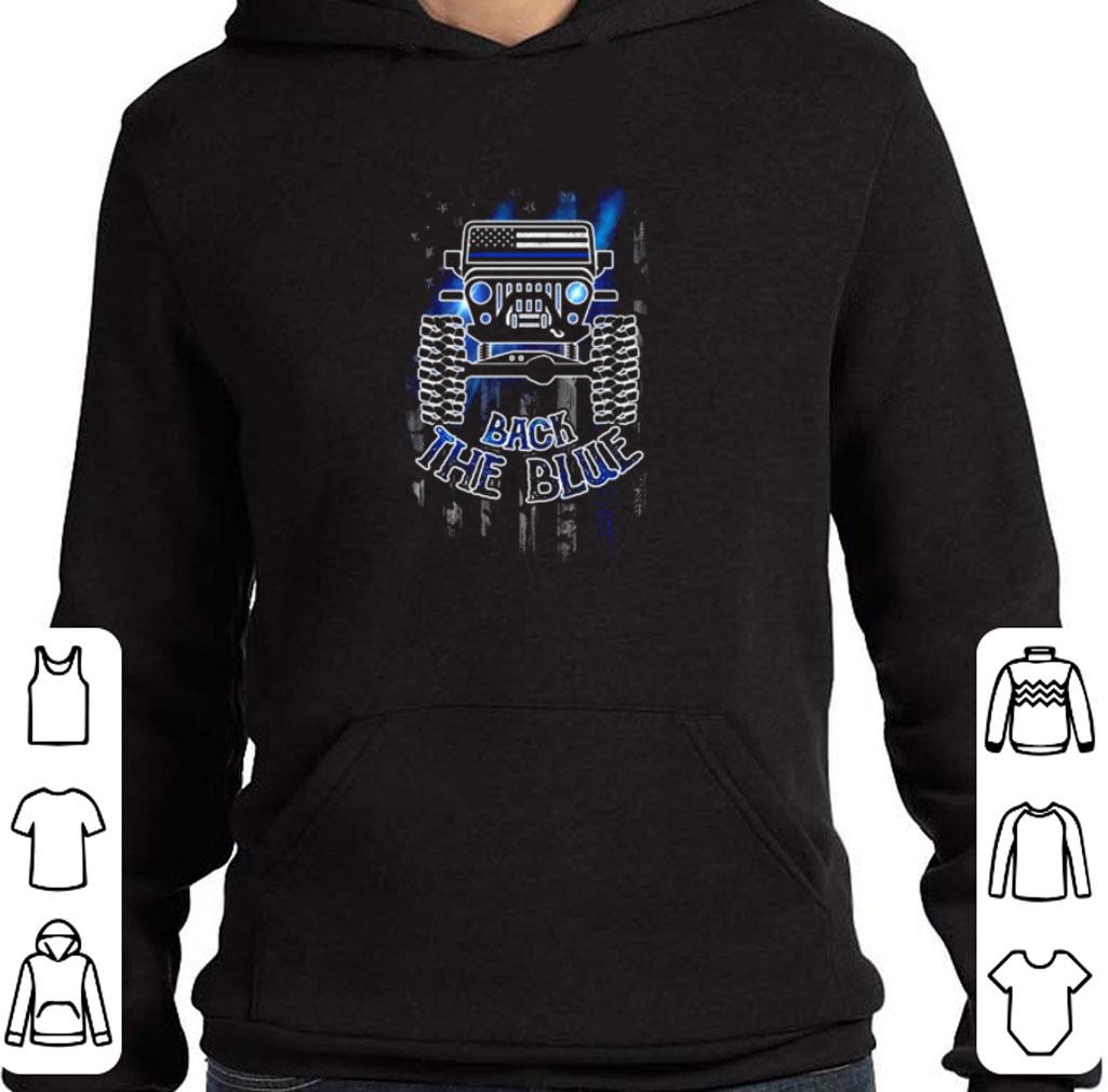 8b101a62 pretty jeep back the blue america flag shirt 4 - Pretty Jeep back the blue America Flag shirt
