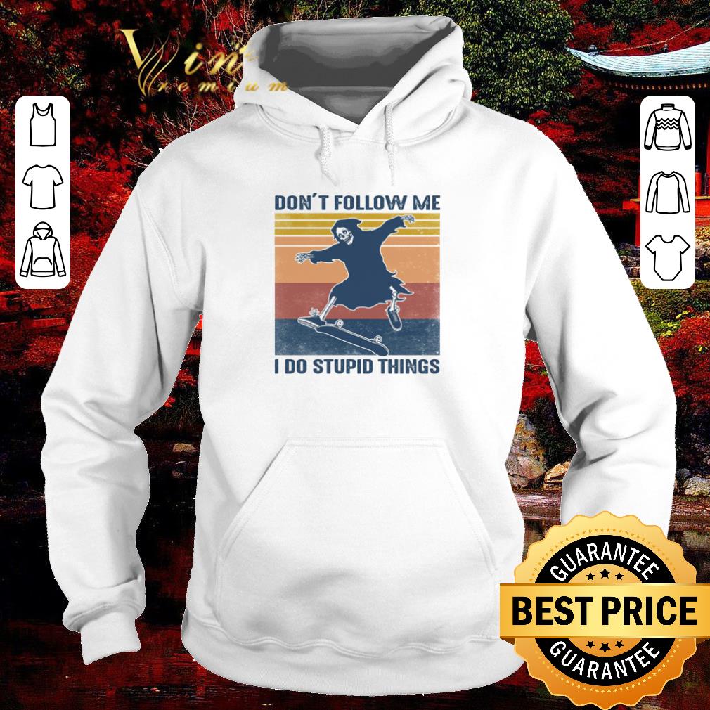 961ced6f awesome devil don t follow me i do stupid things vintage shirt 4 - Awesome Devil don’t follow me I do stupid things vintage shirt