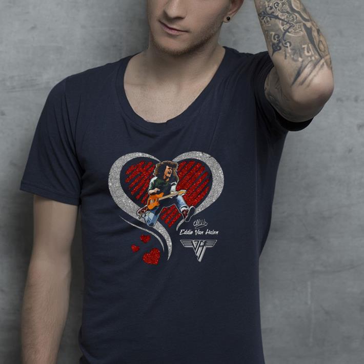 a208c66b nice heart eddie van halen diamond signature shirt 4 - Nice Heart Eddie Van Halen Diamond Signature Shirt