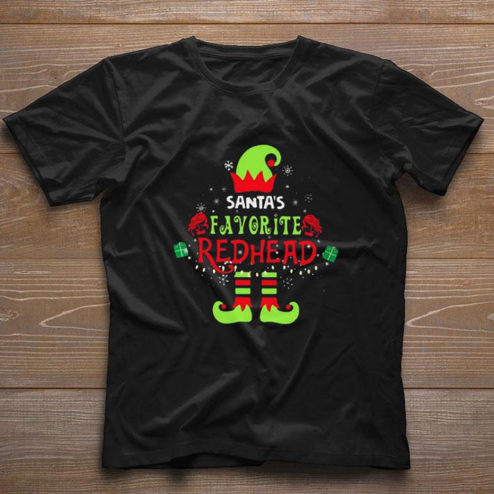 Funny Santa’s Favorite Redhead Christmas shirt