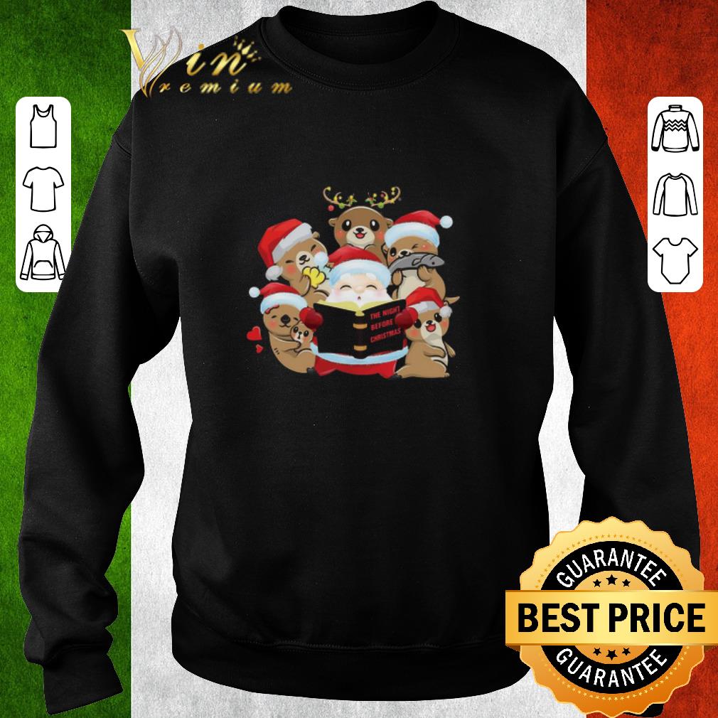 Santa And Sloth Reindeer The Night Before Christmas shirt b64c29c6 santa and sloth reindeer the night before christmas shirt 4 - Santa And Sloth Reindeer The Night Before Christmas shirt