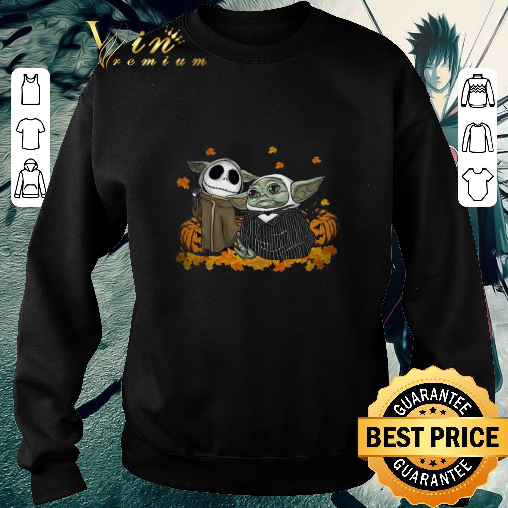 c9f5dcc6 pretty baby jack skellington and baby yoda halloween shirt 4 - Pretty Baby Jack Skellington and Baby Yoda Halloween shirt