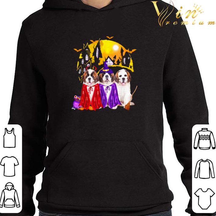 d4594164 saint bernard dog halloween witch dog lover shirt 4 - Saint Bernard Dog Halloween Witch Dog Lover shirt