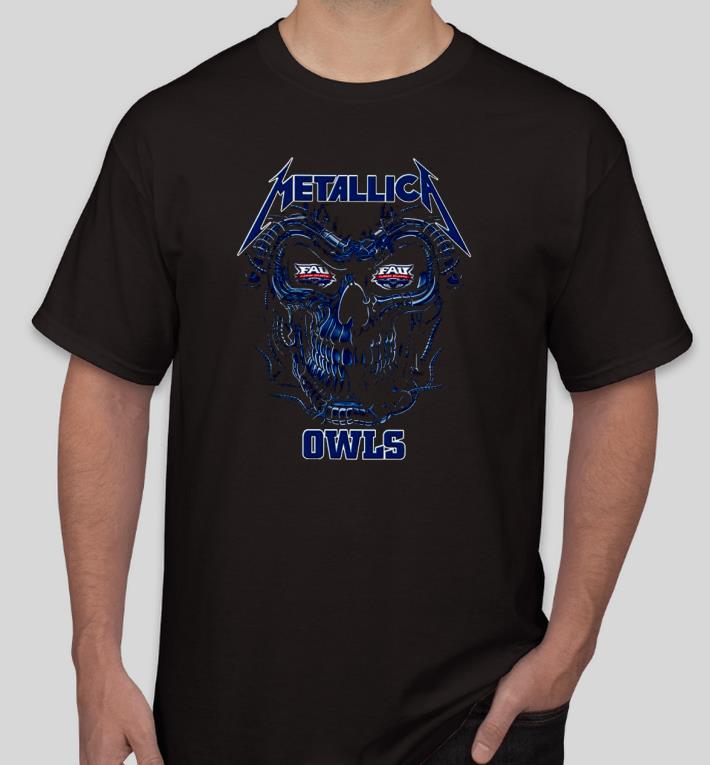 dc7f71d7 nice skull metallica florida atlantic owls shirt 4 - Nice Skull Metallica Florida Atlantic Owls Shirt