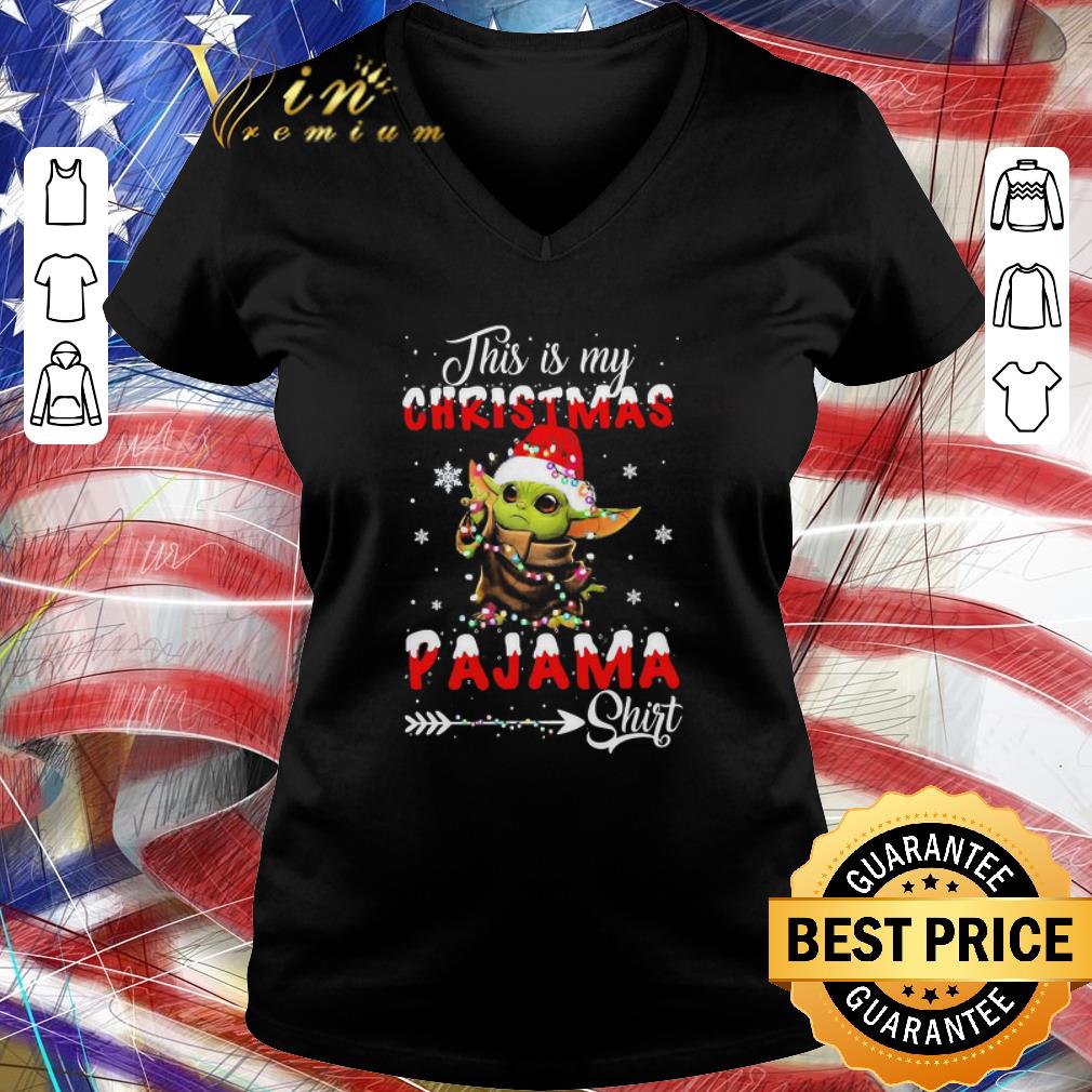 Nice Baby Yoda This Is My Christmas Pajama shirt Nice Baby Yoda This Is My Christmas Pajama shirt