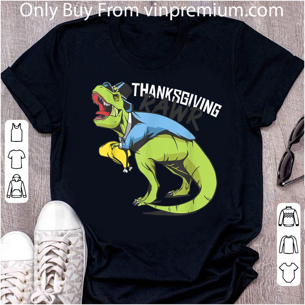 Premium Autumn Thanksgiving Fall Season T Rex shirt