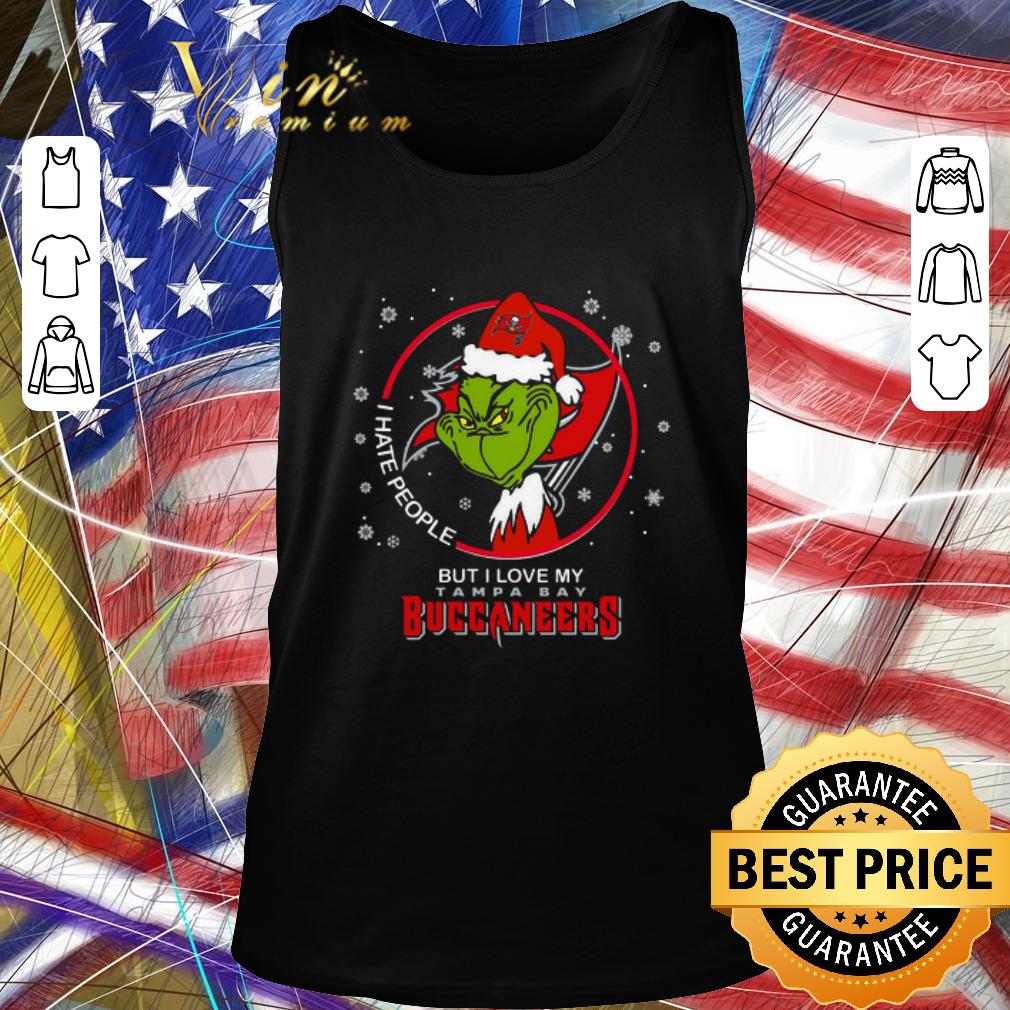 Funny I Hate People But I Love My Tampa Bay Buccaneers Grinch shirt