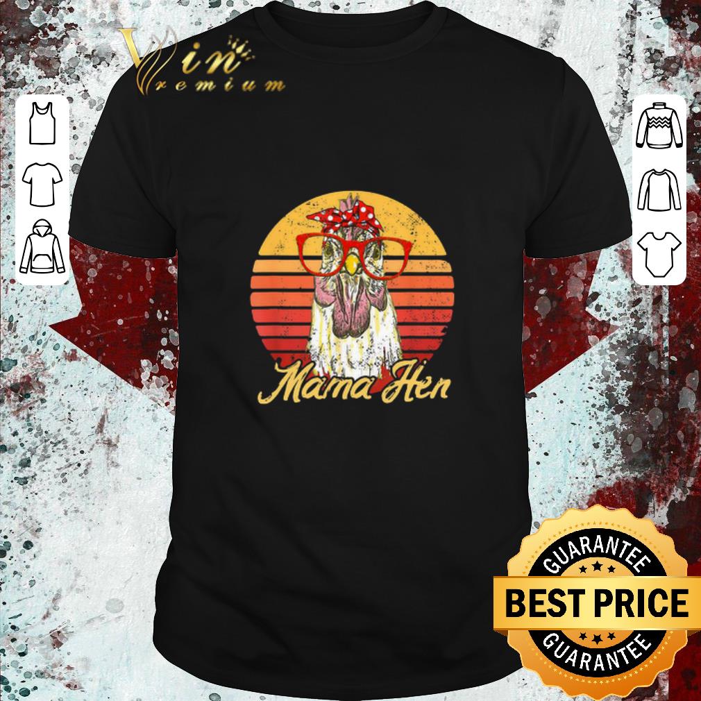 Funny Mama Hen Chicken Farm Animals Vintage Retro shirt