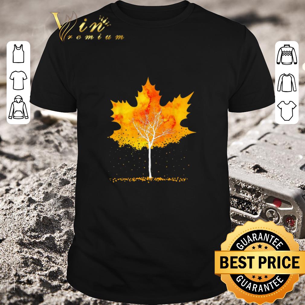 Nice Maple Leaf Autumn Tree Orange Fall Leaves Season shirt