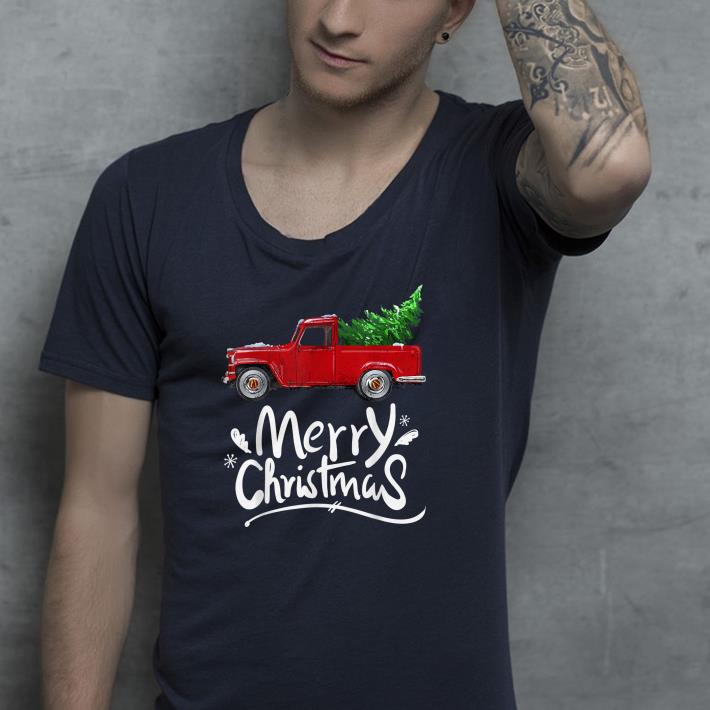 e0844977 nice vintage wagon red truck christmas tree pajama shirt 4 - Nice Vintage Wagon Red Truck Christmas Tree Pajama Shirt