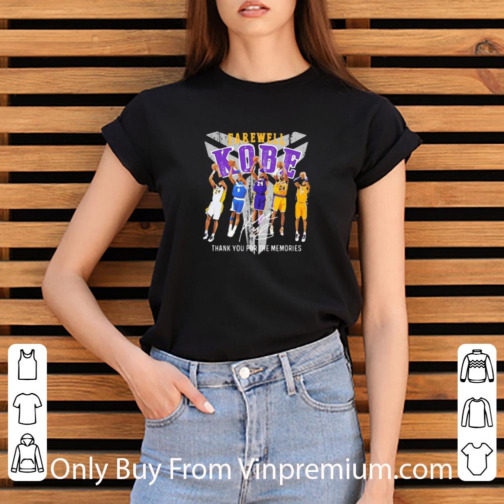 Hot Farewell Kobe Bryant Thank You For The Memories Signature shirt e09c0ff8 hot farewell kobe bryant thank you for the memories signature shirt 4 - Hot Farewell Kobe Bryant Thank You For The Memories Signature shirt