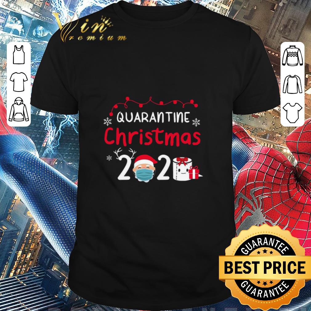 Nice Quarantine Christmas 2020 Santa Claus Face Mask Toilet Paper Gift Sweater shirt