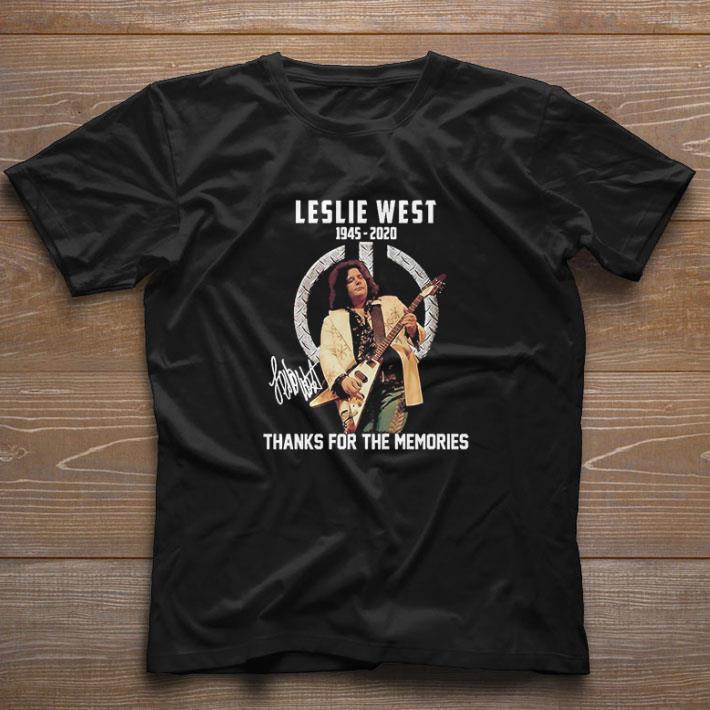 Nice Leslie West 1945 2020 Thank You For The Memories Signature shirt