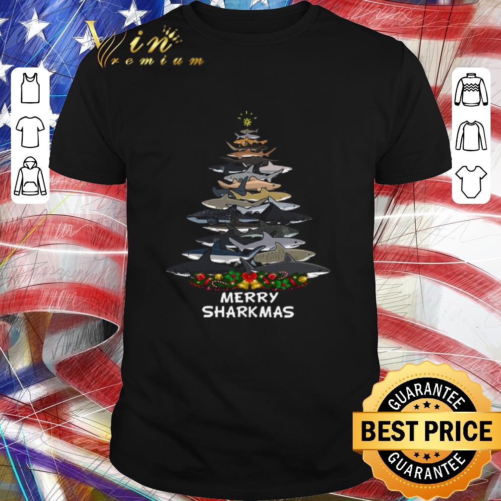 Funny Sharks Tree Merry Sharkmas shirt