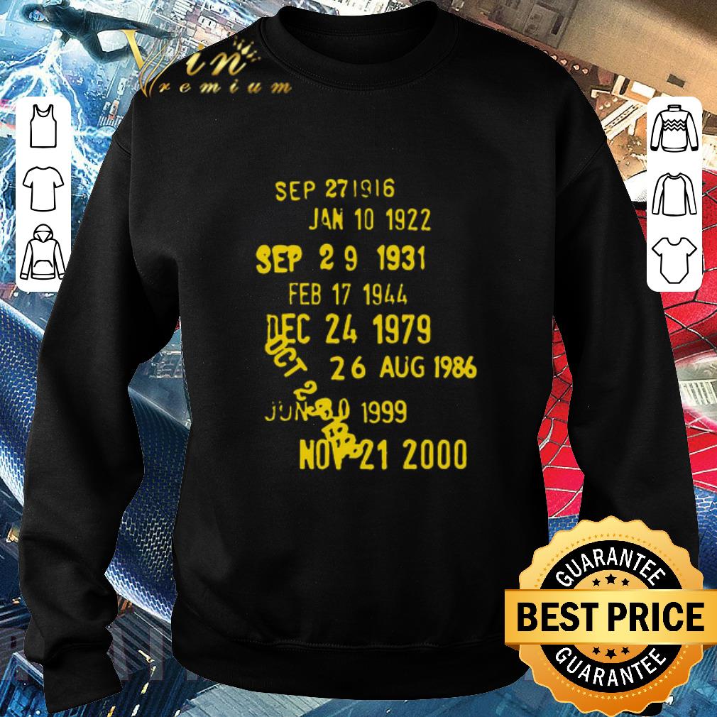 edaf2045 funny sep 271916 jan 10 1922 sep 29 1931 feb 17 1944 dec 24 1979 shirt 4 - Funny Sep 271916 Jan 10 1922 Sep 29 1931 Feb 17 1944 Dec 24 1979 shirt