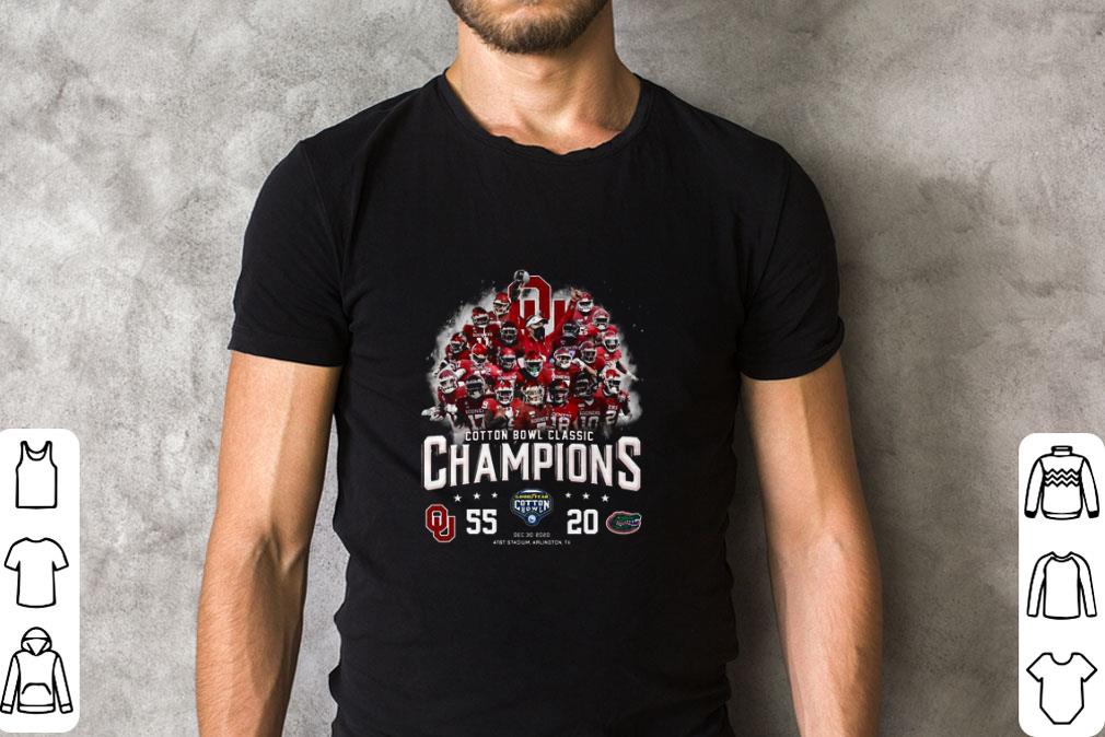 Nice Cotton Bowl Classic Champions Oklahoma Sooners 55-20 Florida Gators shirt