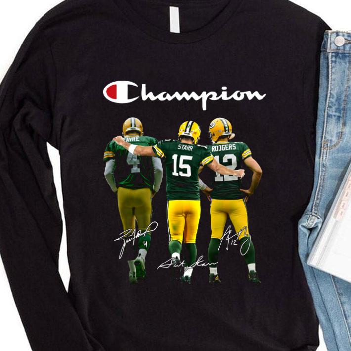 Best Logo Champion Green Bay Packers Favre Starr Rodgers Signatures shirt 78bac75d best logo champion green bay packers favre starr rodgers signatures shirt 4 - Best Logo Champion Green Bay Packers Favre Starr Rodgers Signatures shirt