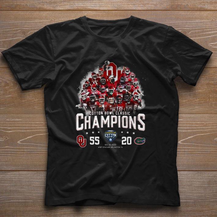 Nice Cotton Bowl Classic Champions Oklahoma Sooners 55-20 Florida Gators shirt