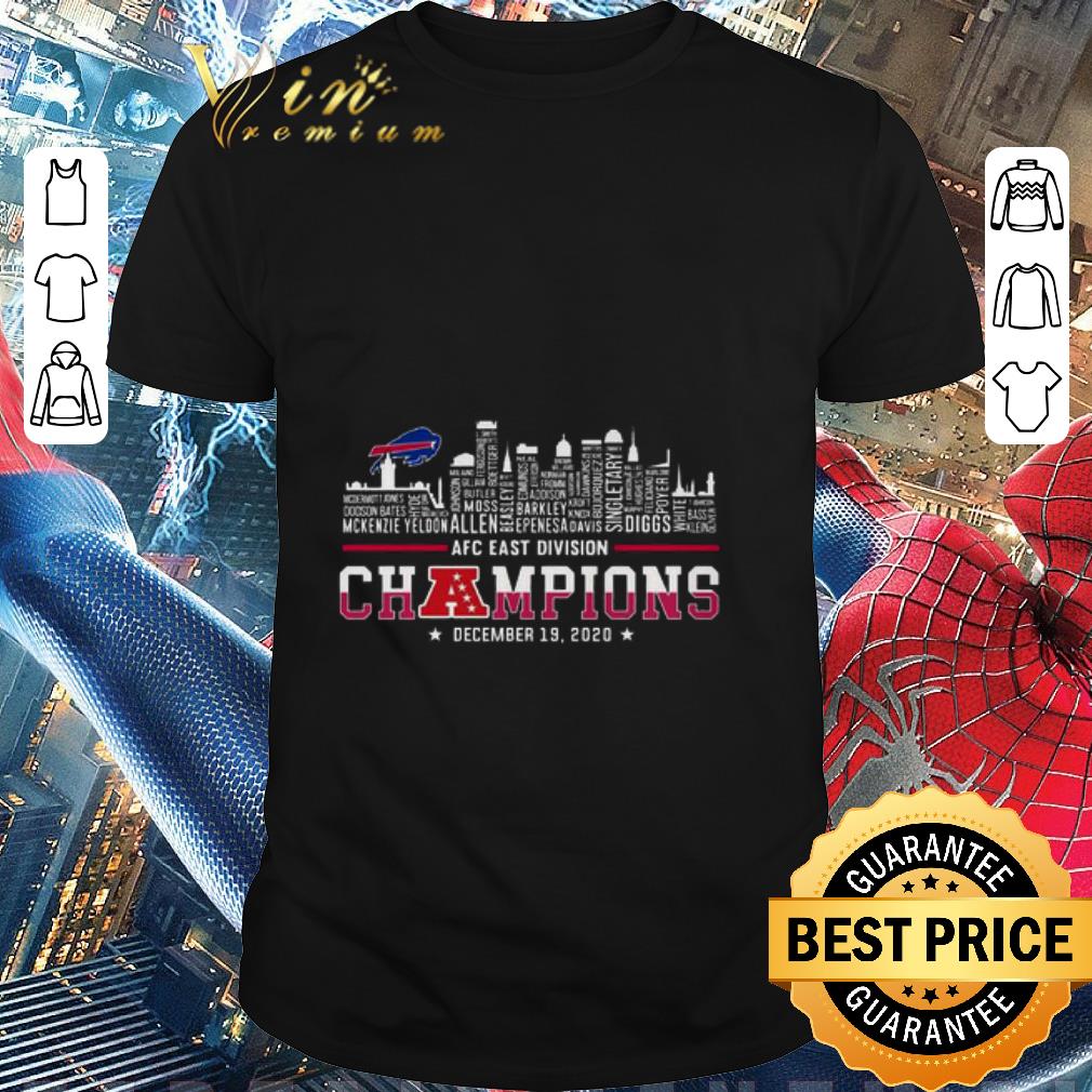 Premium Buffalo Bills AFC East Division Champions 2020 Name Players shirt