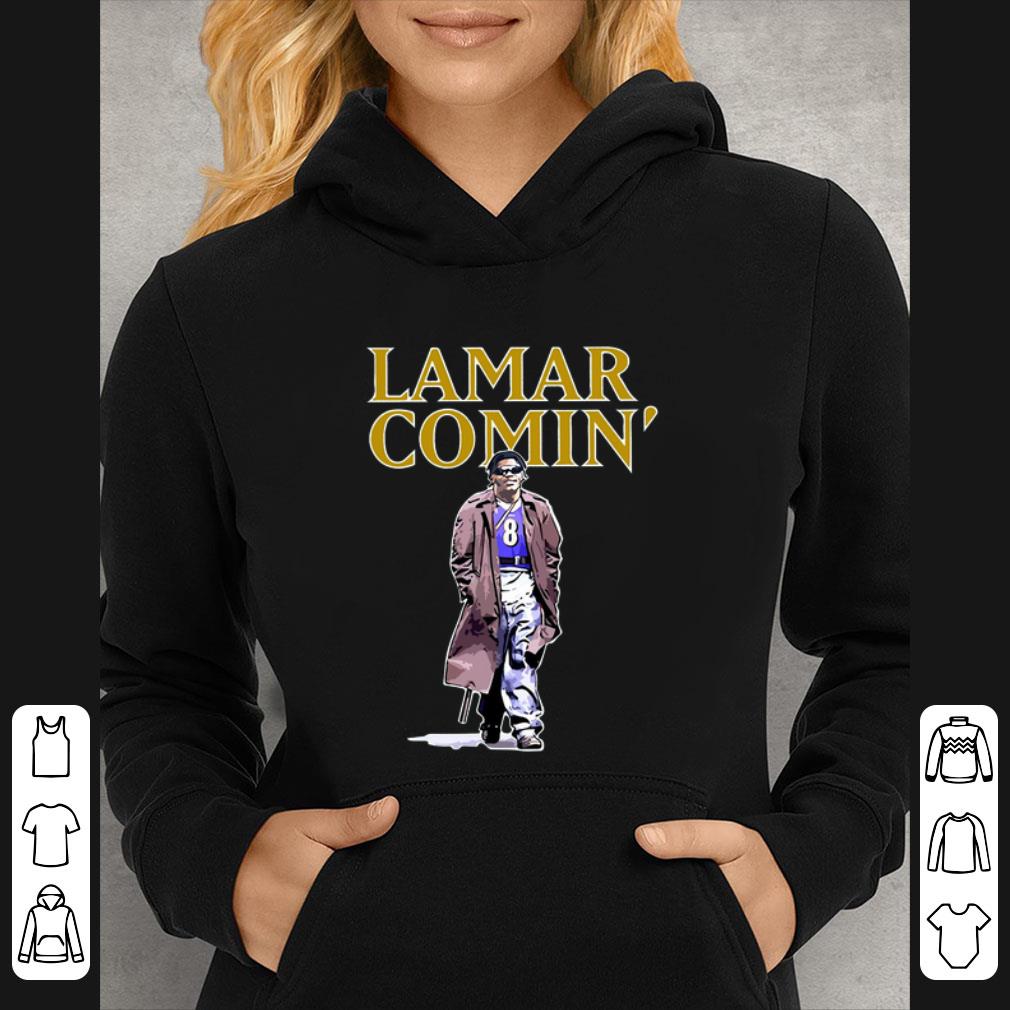 f4f7a9aa premium lamar jackson lamar comin shirt 4 - Premium Lamar Jackson Lamar comin’ shirt
