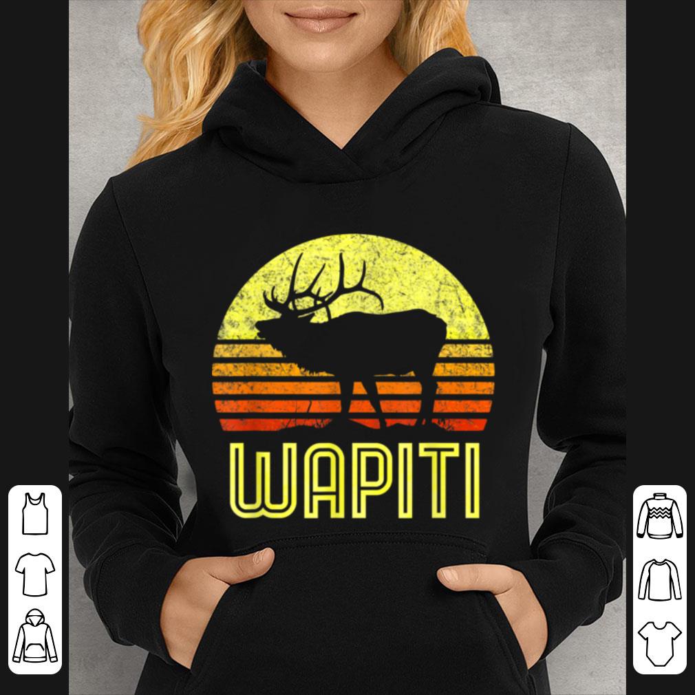 0e7c2c41 official wapiti elk hunter dad vintage retro sun bow hunting t shirt 4 - Official Wapiti Elk Hunter Dad Vintage Retro Sun Bow Hunting T- shirt