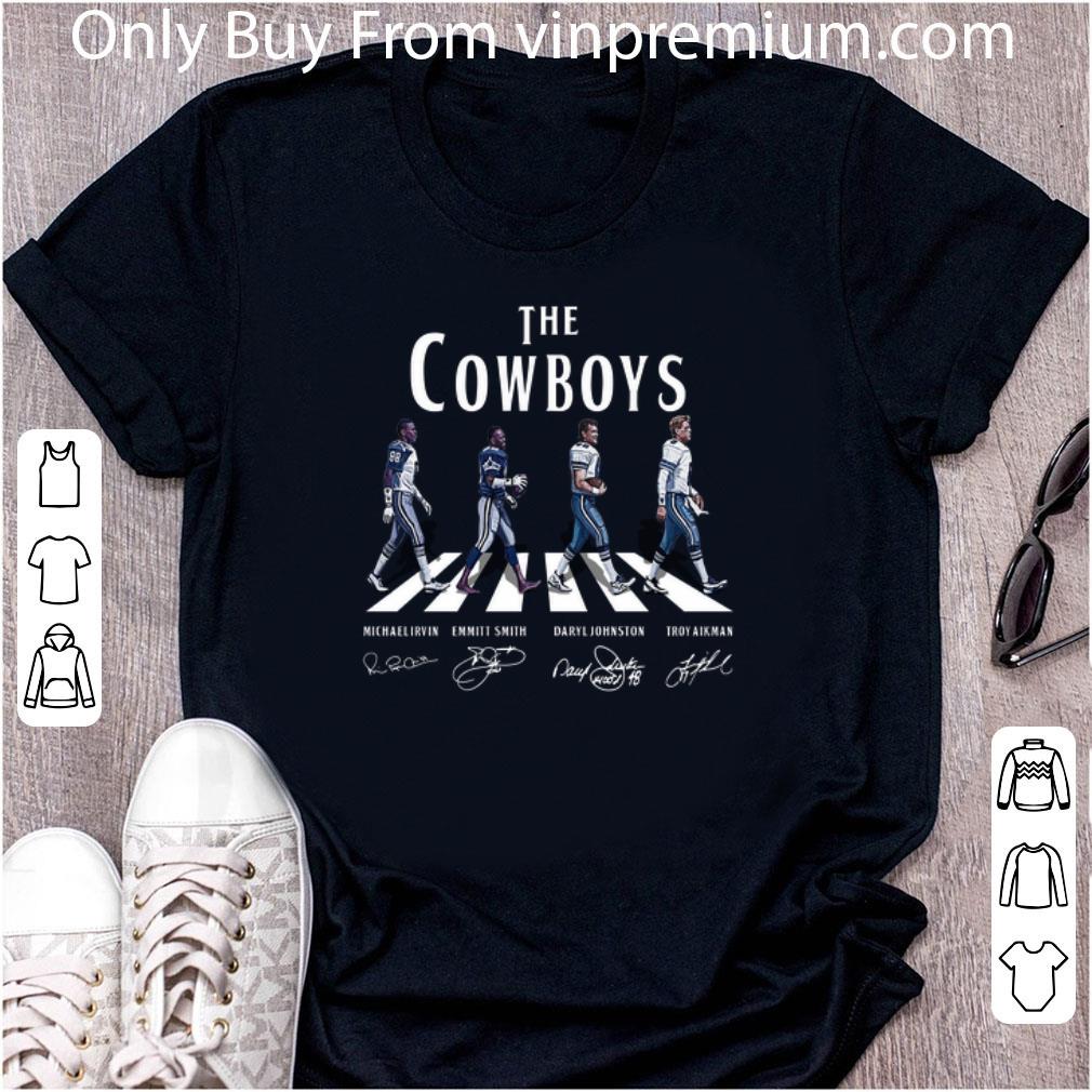 Great The Cowboys Abbey Road Dallas Cowboys signatures shirt