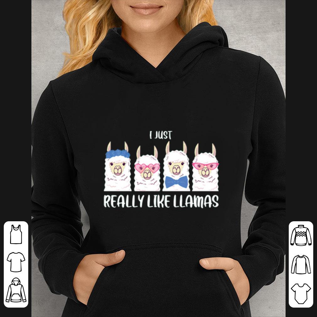 5b17e65e premium i just really like llamas shirt 4 - Premium I Just Really Like Llamas shirt