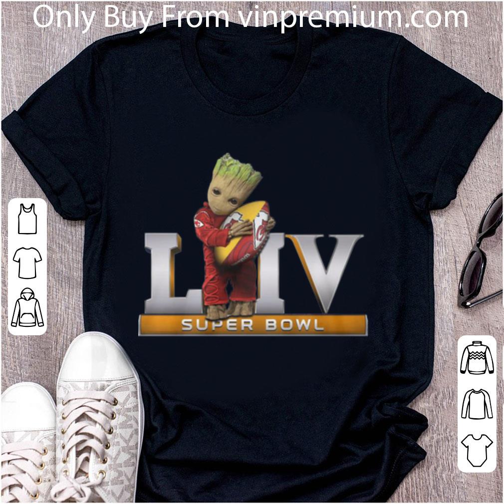 Awesome Baby Groot Hug Kansas City Chiefs LIV Super Bowl Champions shirt