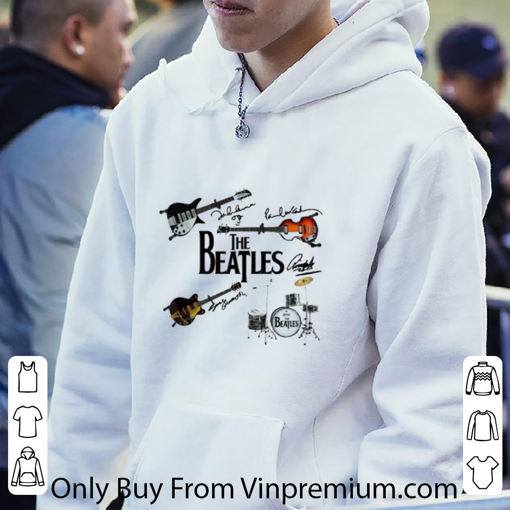 Great The Beatles musical instrument Signature shirt f629ef1e great the beatles musical instrument signature shirt 4 - Great The Beatles musical instrument Signature shirt