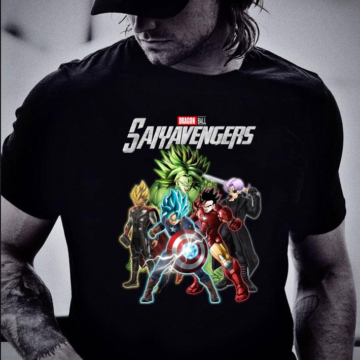 Funny Son Goku and Vegeta Dragon Ball Saiyavengers Marvel Avengers Shirt
