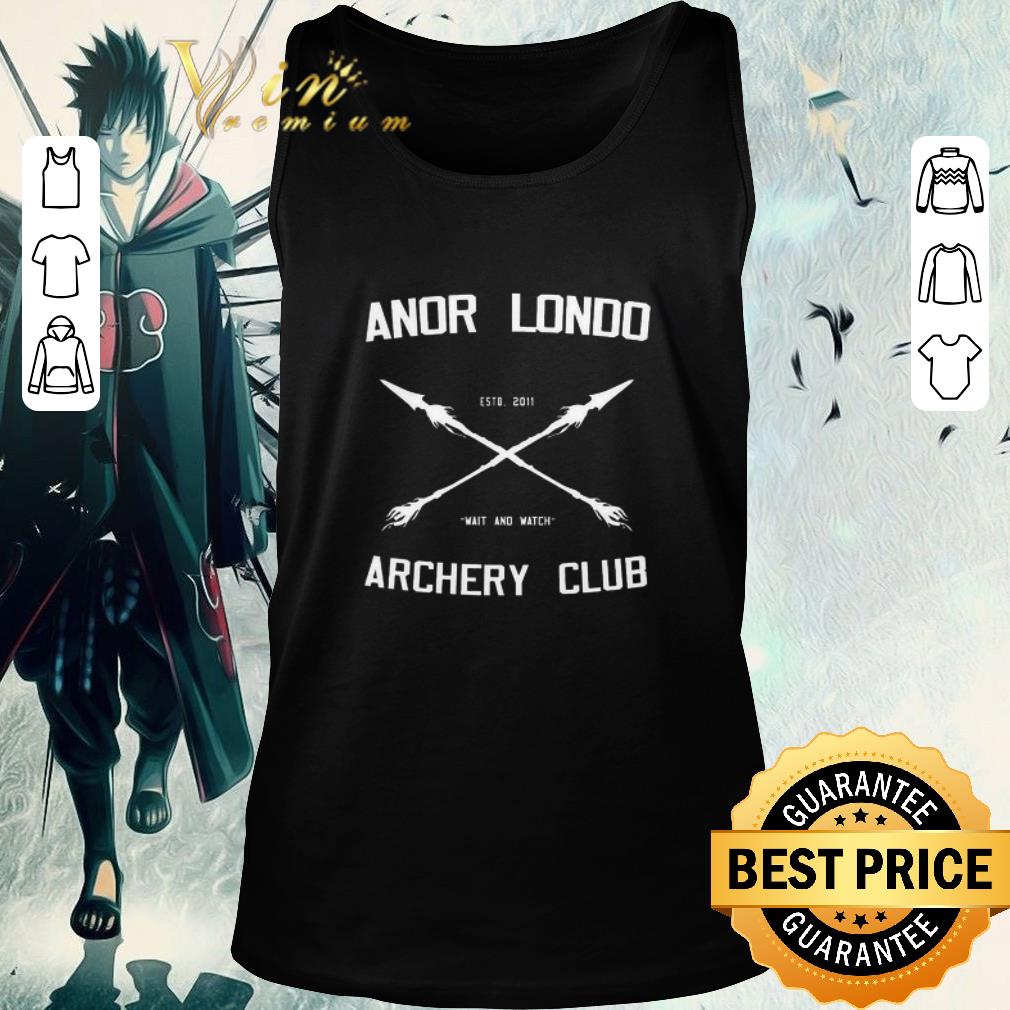 Top Anor londo archery club 2011 shirt
