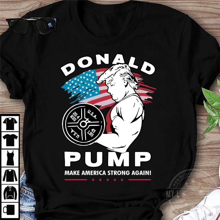 Donald Trump Weightlifting Pump Make American String Again shirt