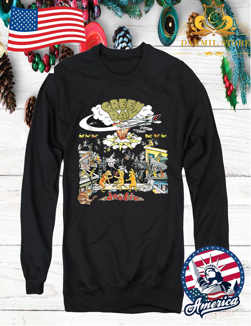 Vintage The Green Day O Rock Band Dookie Tour T Shirt Vintage The Green Day O Rock Band Dookie Tour Sweatshirt - Vintage The Green Day O Rock Band Dookie Tour T Shirt