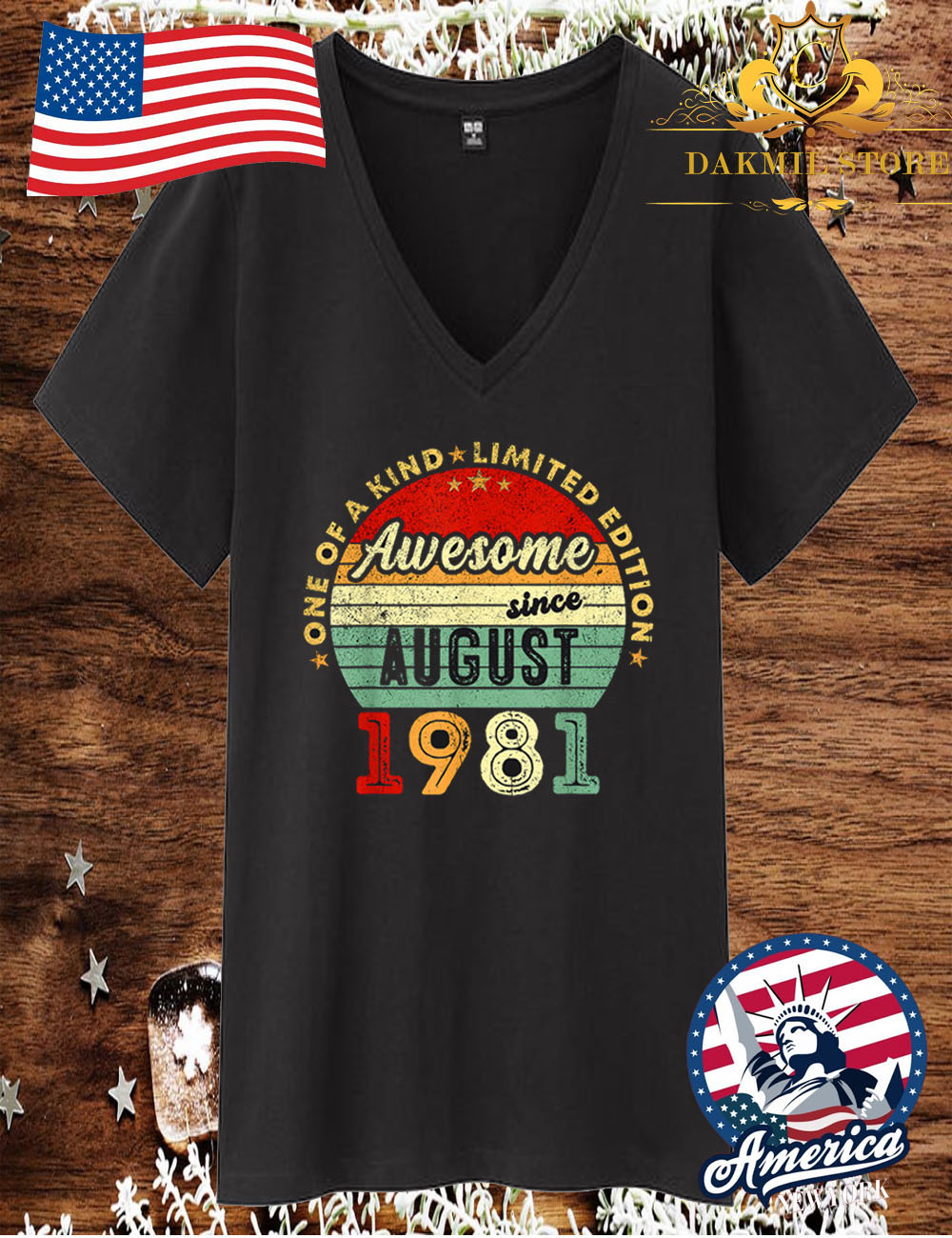 Vintage Wesome Since August 1981 T Shirt