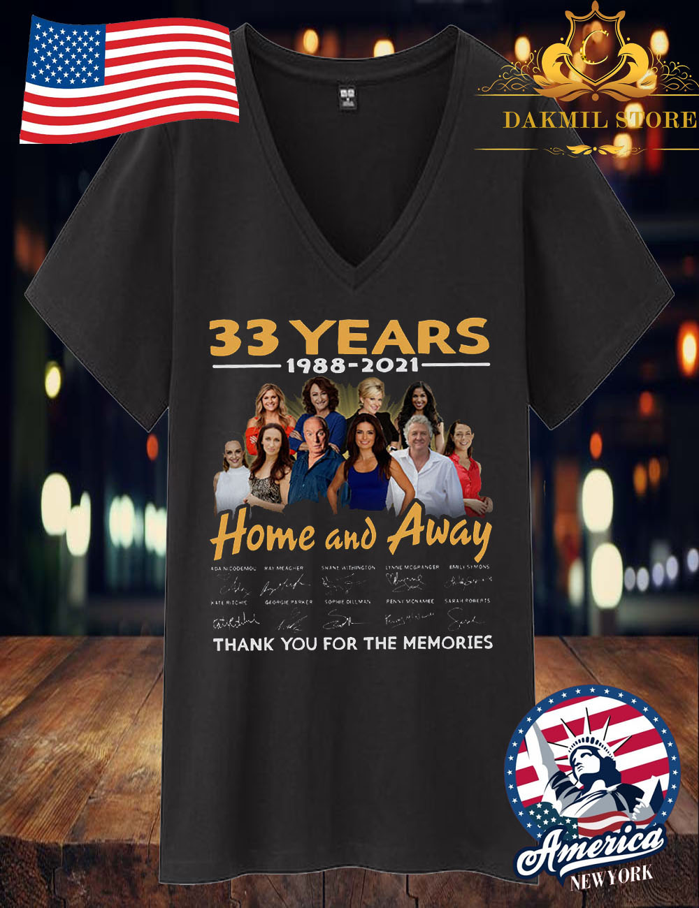 Home And Away Thank You 33 Years 1988-2021 For The Memories T Shirt