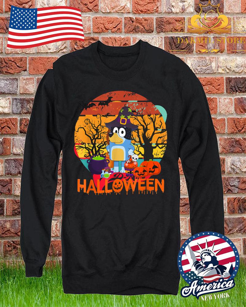 Vintage Halloween Dog Cute Witch Shirt,Bluey Retro Shirt Halloween T-Shirt Vintage Halloween Dog Cute Witch Shirt Bluey Retro Shirt Halloween T Shirt 1 - Vintage Halloween Dog Cute Witch Shirt,Bluey Retro Shirt Halloween T-Shirt