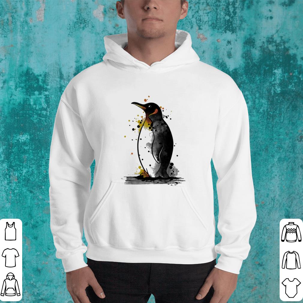 Penguin watercolor shirt 4 - Penguin watercolor shirt