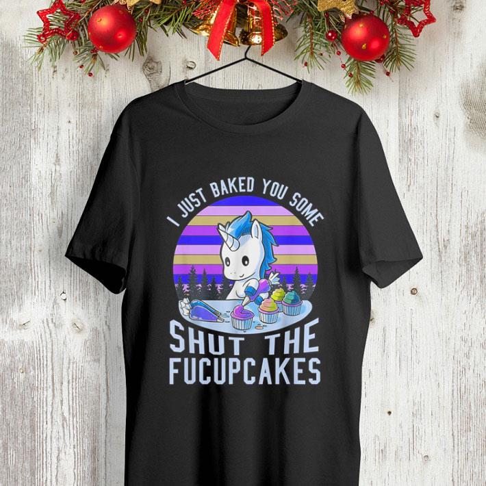 Purple sunset Unicorn i just baked you some shut the fucupcakes shirt 4 - Purple sunset Unicorn i just baked you some shut the fucupcakes shirt