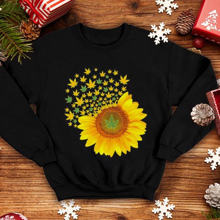 Sunflower Marijuana leaf Weed shirt 4 - Sunflower Marijuana leaf Weed shirt