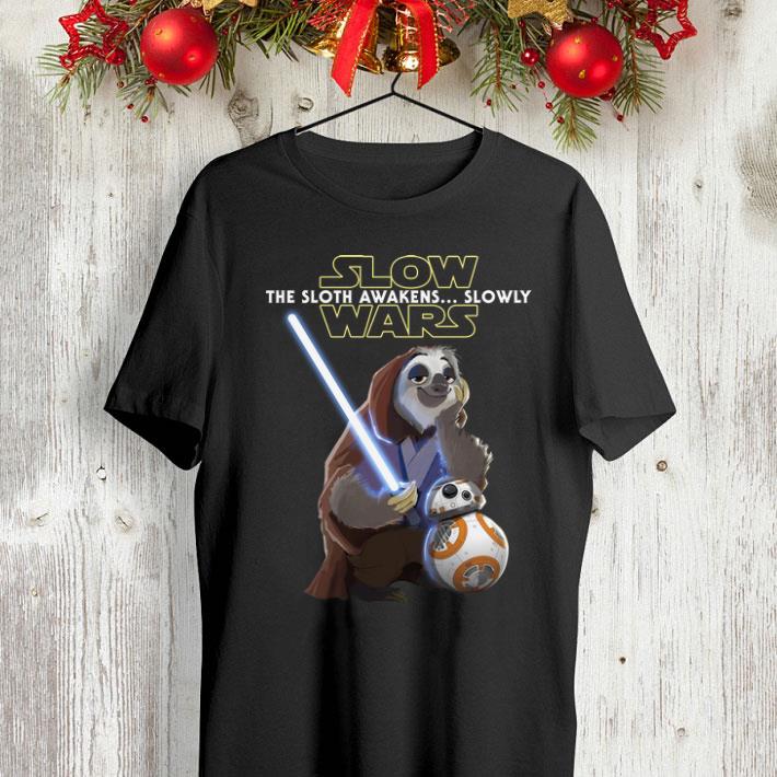 Slow Wars The sloth awakens slowly shirt 4 - Slow Wars The sloth awakens slowly shirt