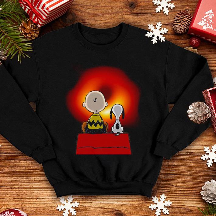 Snoopy and Charlie Brown Black Hole shirt 4 - Snoopy and Charlie Brown Black Hole shirt