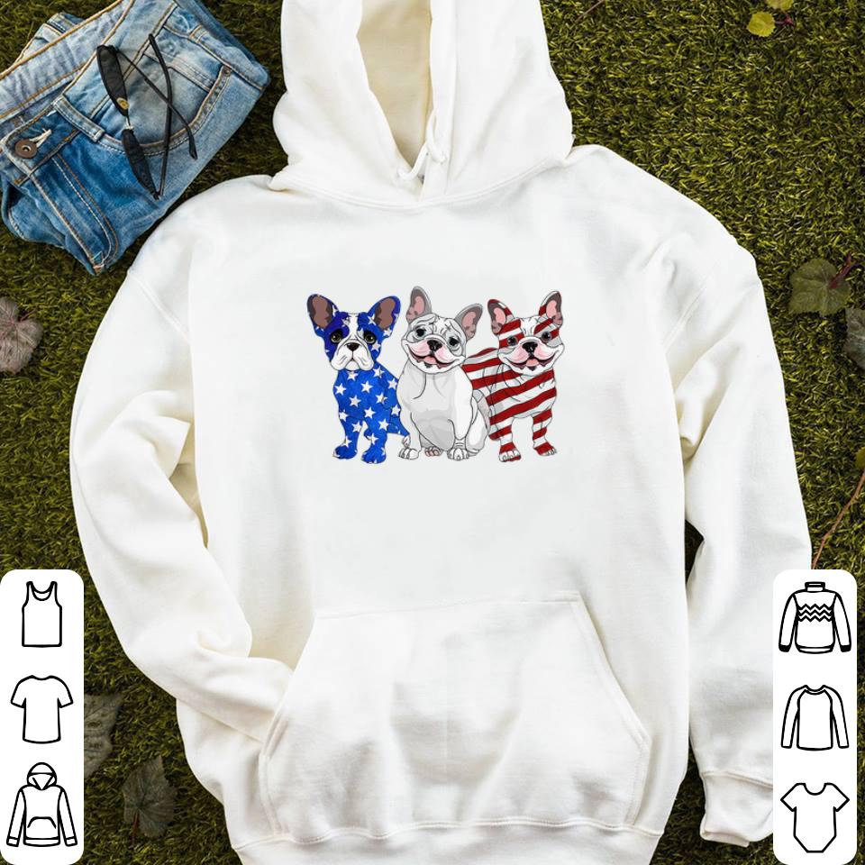 French Bulldog Red white and blue American flag shirt 4 - French Bulldog Red white and blue American flag shirt