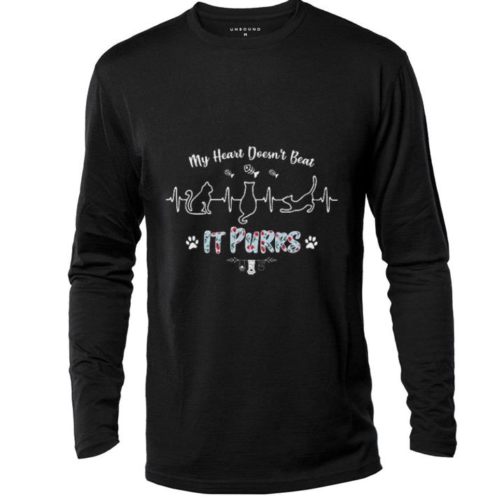 Cat paw My heart doesn t beat it purrs cat paw shirt 4 - Cat paw My heart doesn't beat it purrs cat paw shirt