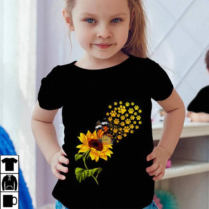 Dogs paw sunflower and butterfly shirt sweater Dogs paw sunflower and butterfly shirt sweater 4 - Dogs paw sunflower and butterfly shirt sweater